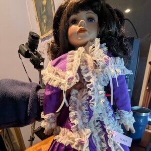 17 Inch Porcelain Doll Clare By Seymour Mann